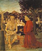 Piero della Francesca St Jerome and a Donor Spain oil painting artist